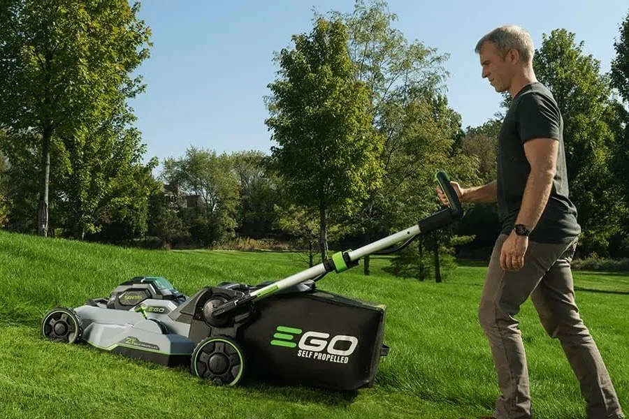 electric walk behind mower