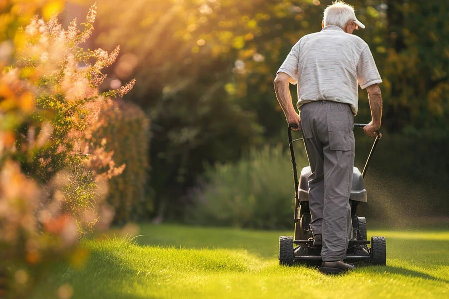electric walk behind mower